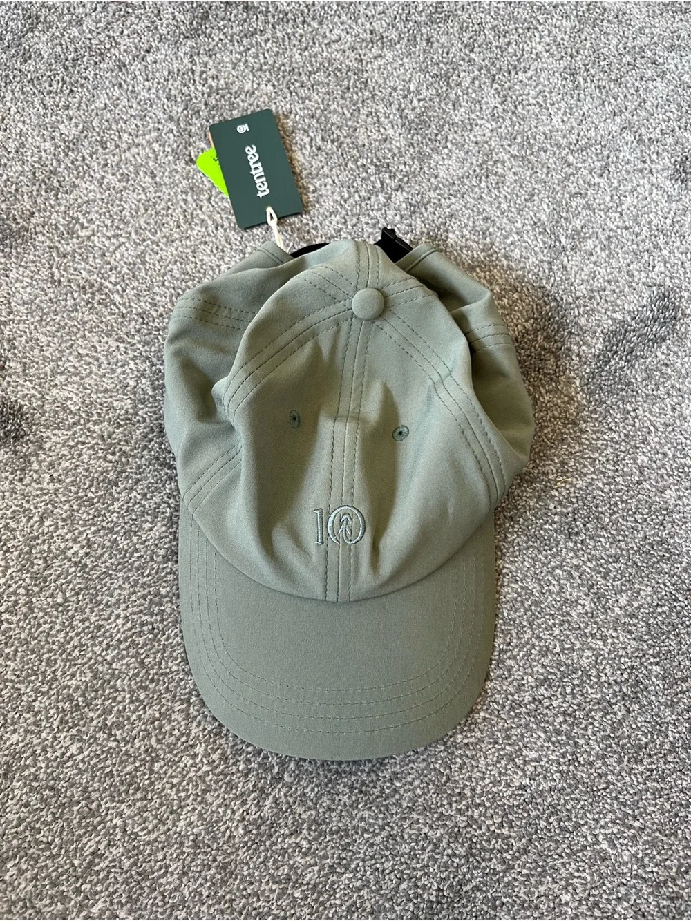 Tentree inmotion peak hat agave green